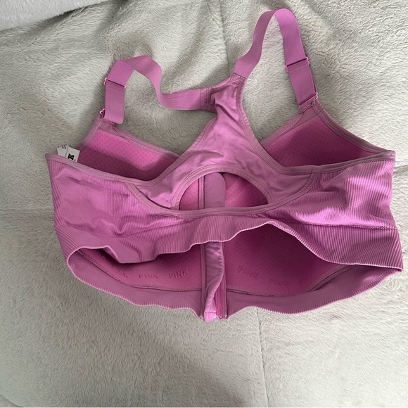 Victoria’s Secret Pink Wireless Sports Bra Racerback Adjustable Straps XXL - Picture 2 of 5